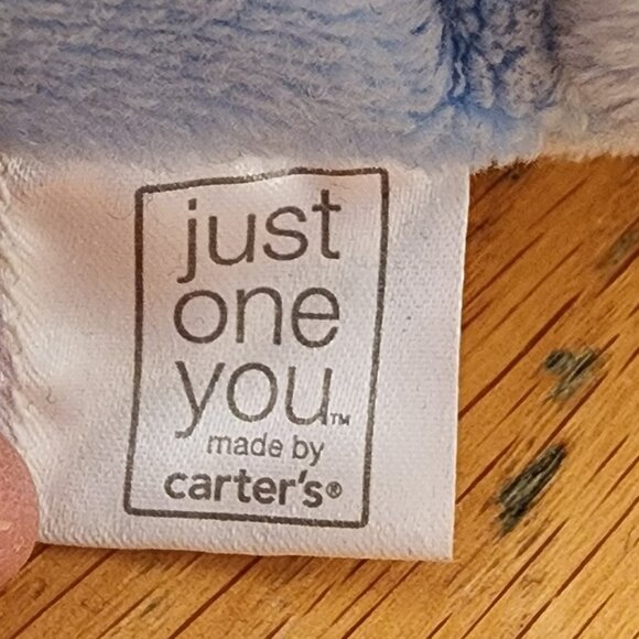 Carter's "Just One You" Blue ABC Puppy Stuffed Animal Toy - Picture 13 of 14